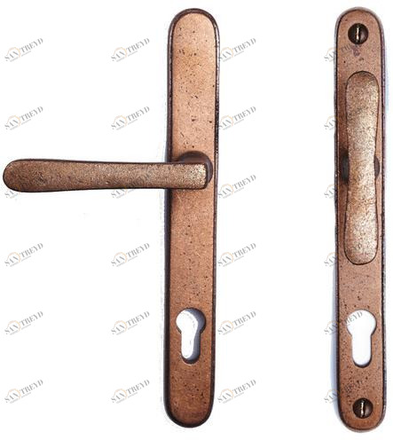 Dauby Бронзовая ручка на пластине с накладкой Pure® 13392