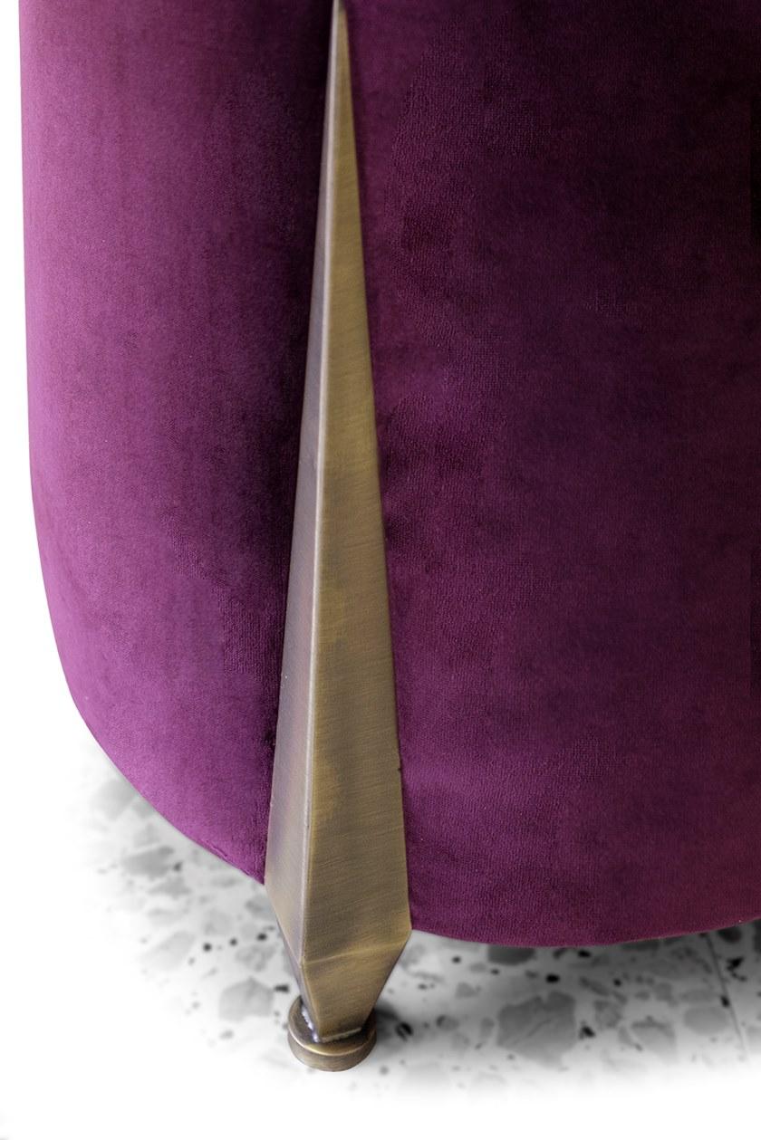 Mytto Мягкий круглый бархатный пуф Larforma sun-id-1426423 - Вид №2