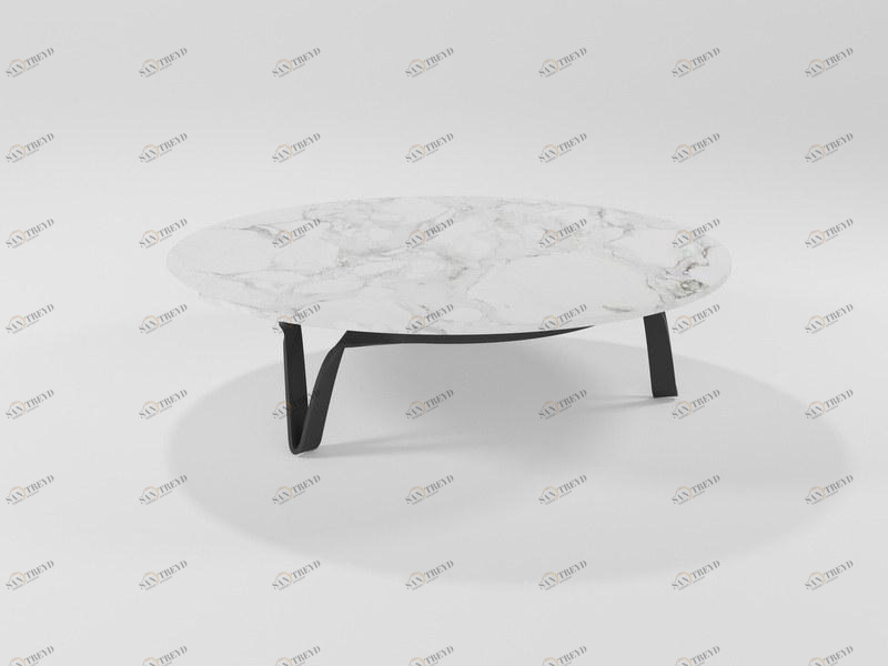 Barel Журнальный столик из мрамора и железного лезвия Lama sun-id-1361595