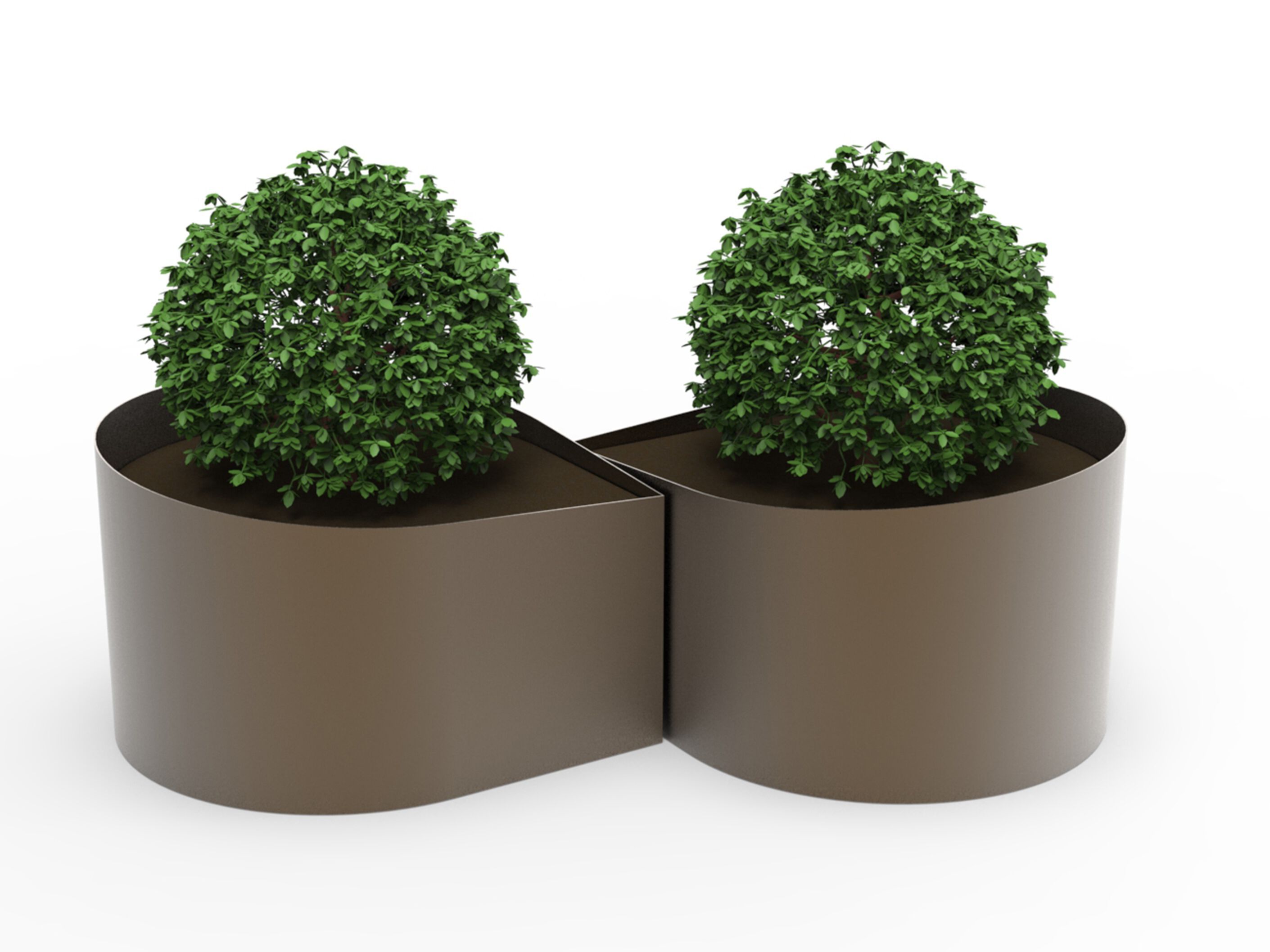 Низкая стальная плантатор CITYSì Drop ARCH-00051128