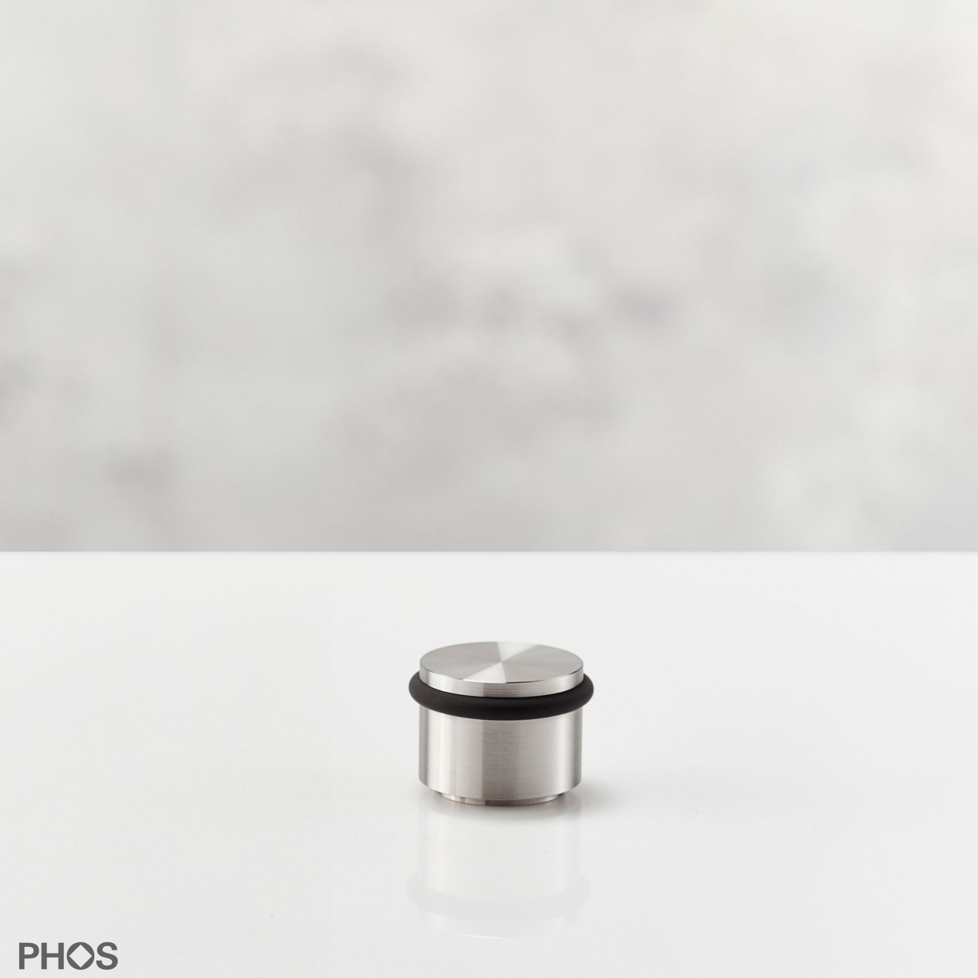 TSB30-24 Дверной стопор нижний, привинченный, ø34 мм, высота 2,4 см. PHOS 