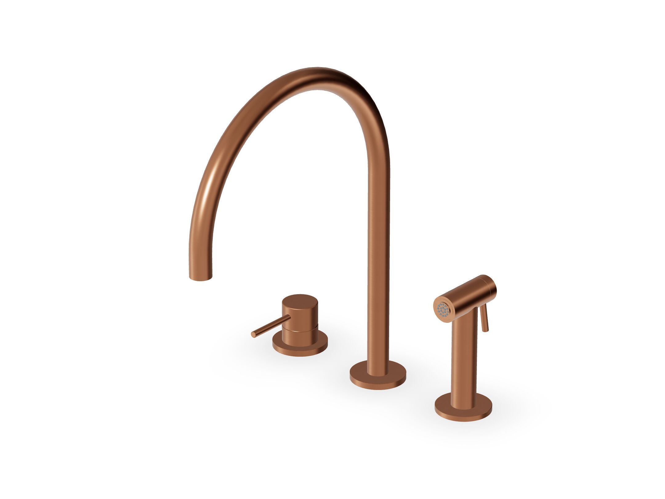 Смеситель для кухни из нержавеющей стали с поворотным изливом Zucchetti ZHK441 ARCH-00087156 - Вид №4