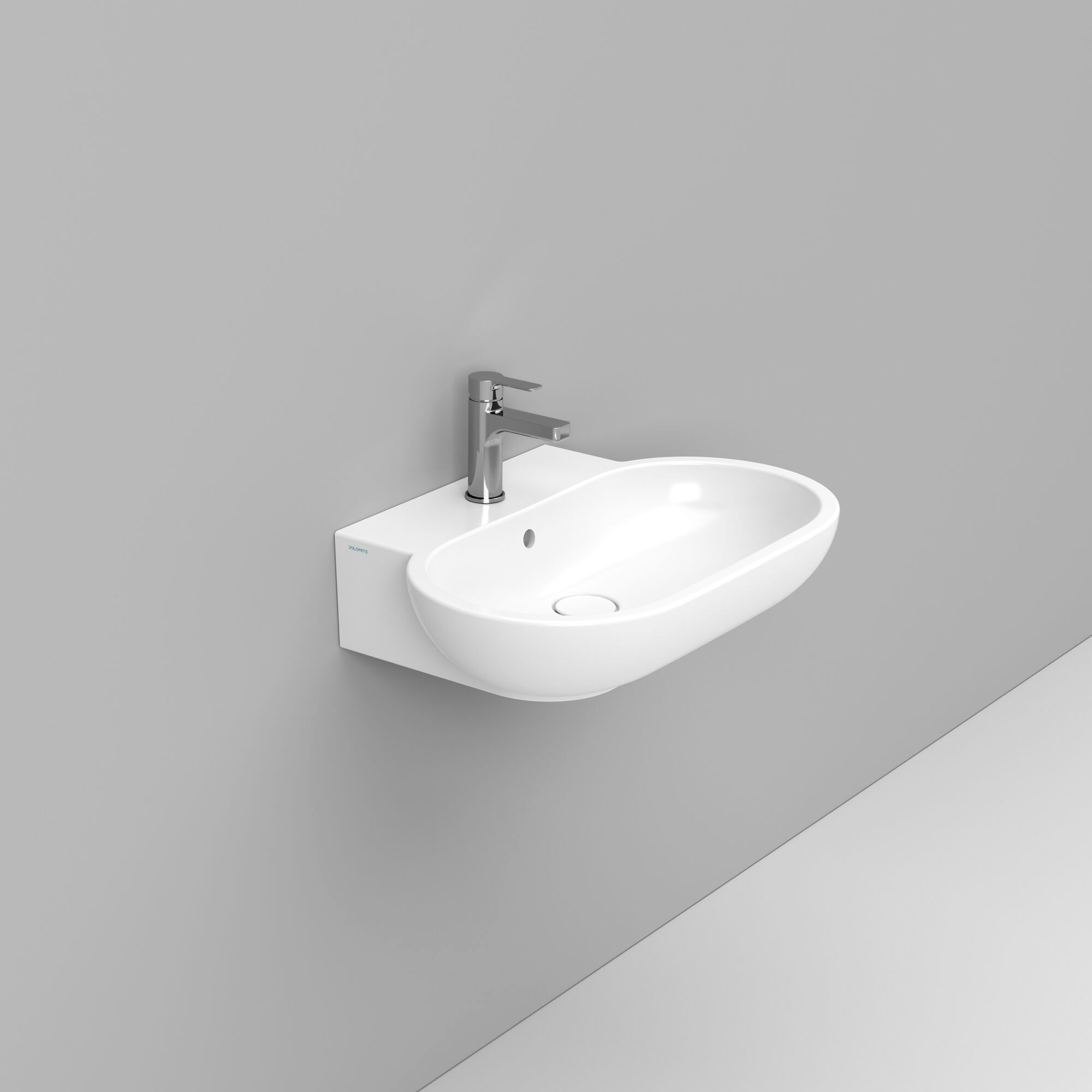 Керамическая подвесная овальная раковина с переливом Ceramica Dolomite мирт ARCH-00137107 - Вид №7