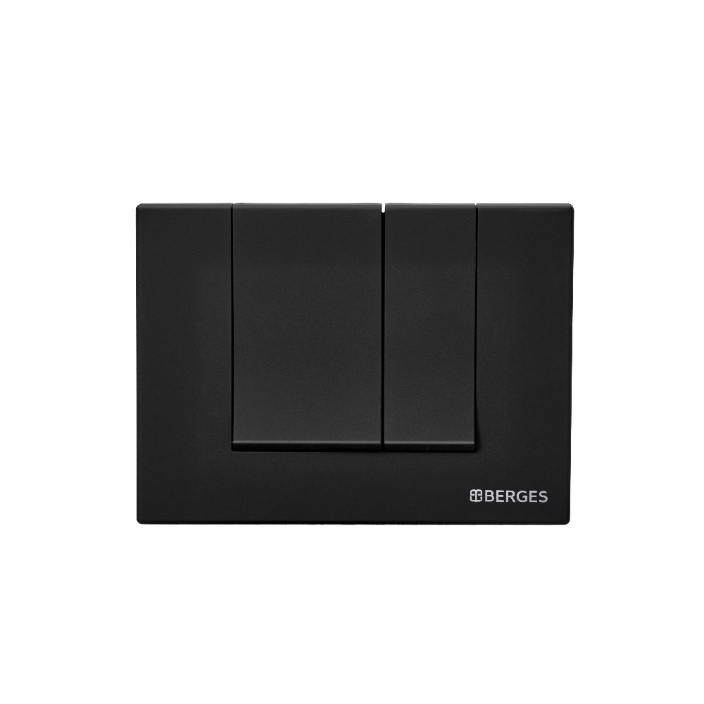 040245 Инсталляция BERGES для скрытого монтажа унитаза NOVUM кнопка S5 Soft Touch черная  Berges АТОМ 410  - Вид №1