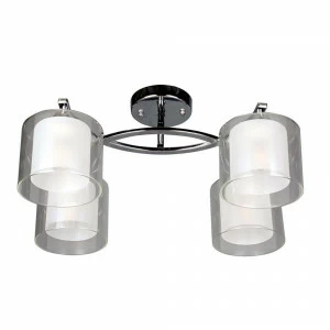 Потолочная люстра Omnilux Valbruna OML-24807-04 OMNILUX VALBRUNA 336893 Белый;прозрачный;хром