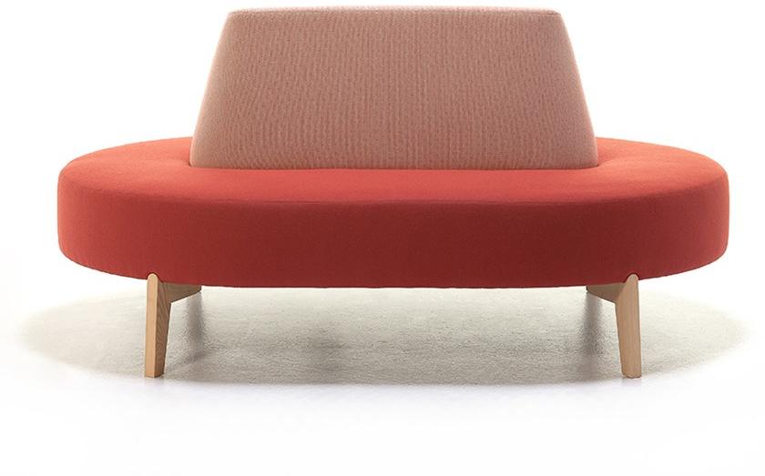 Very Wood Изогнутый диван из ткани Isola sun-id-1347117 - Вид №1