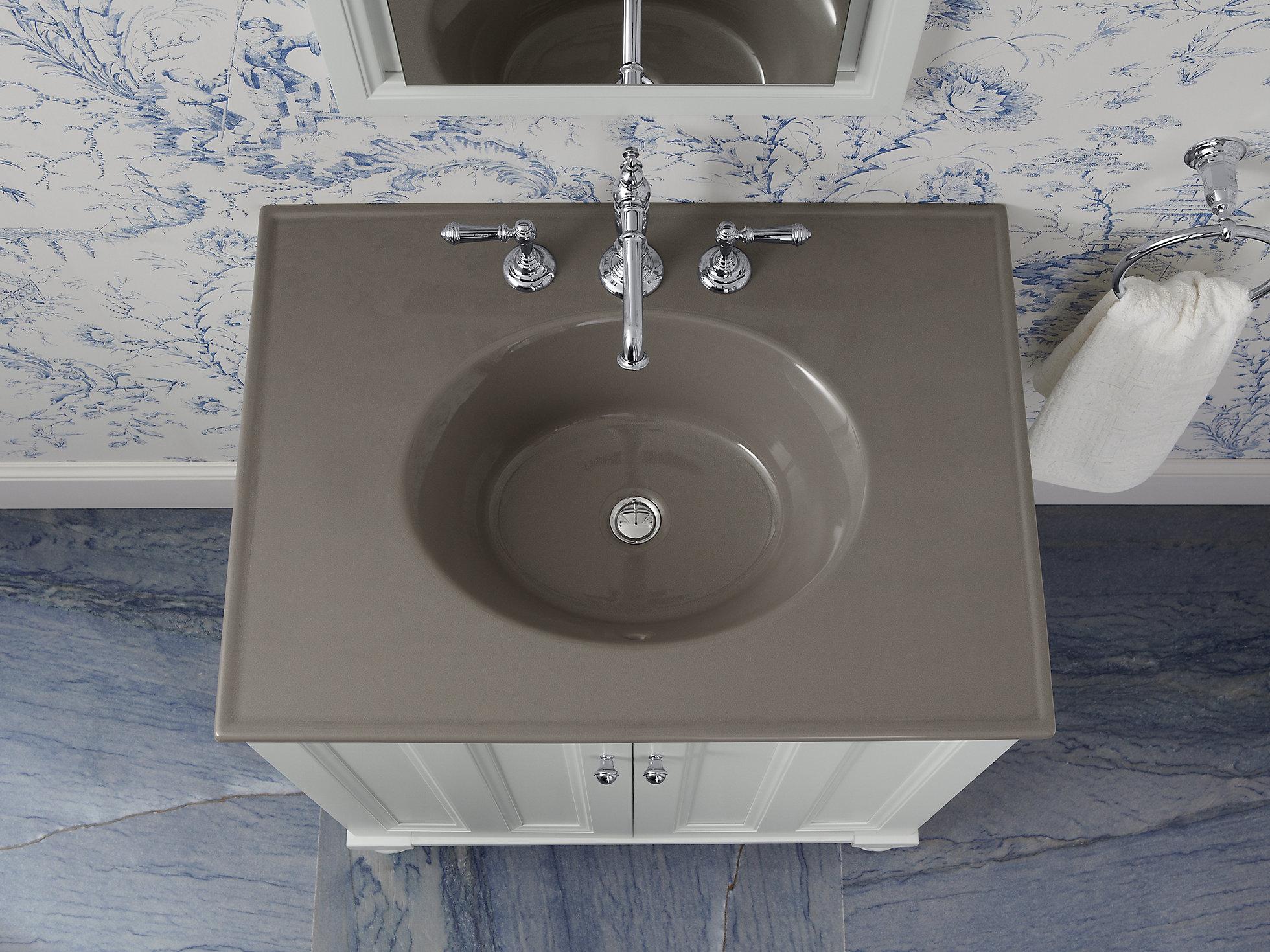 K-2796-8-G82 Накладная раковина на столешницу  прямоугольная Kohler  - Вид №3
