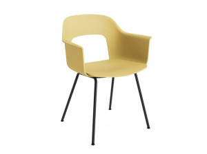 Полипропиленовый стул с подлокотниками с открытой спинкой