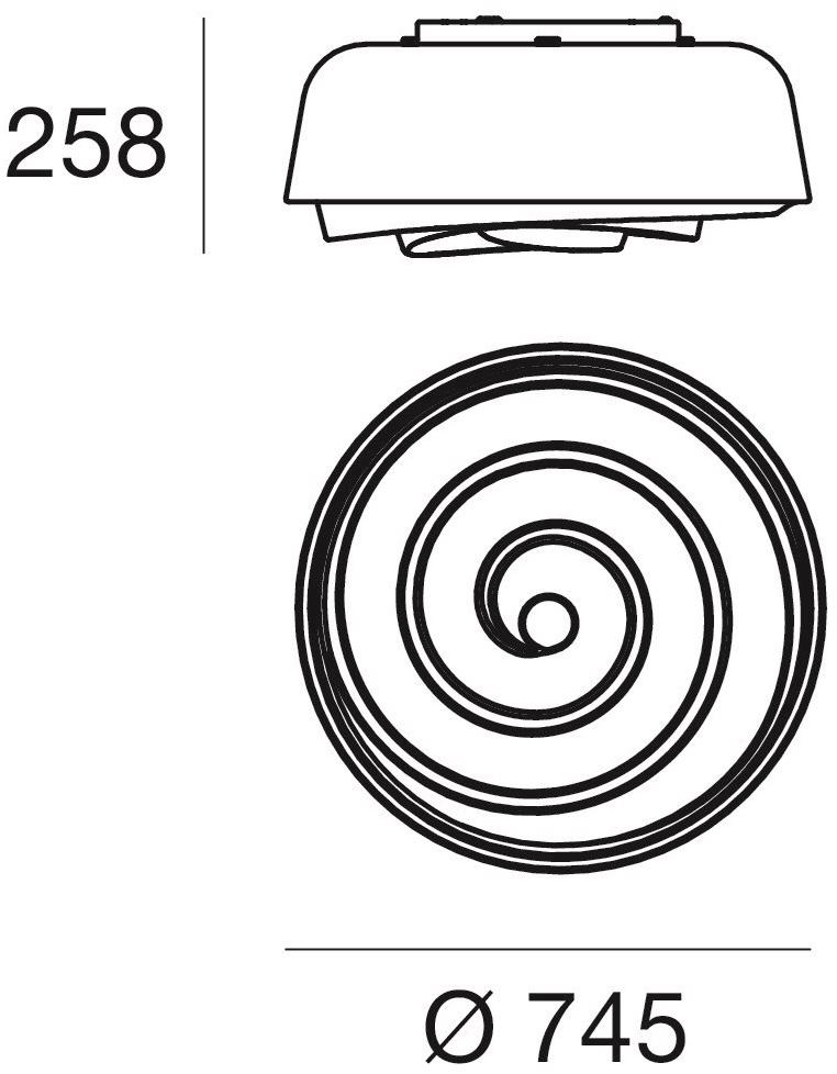 Linea Light Group Светодиодный потолочный светильник из полиэтилена Rose sun-id-1425467 - Вид №3
