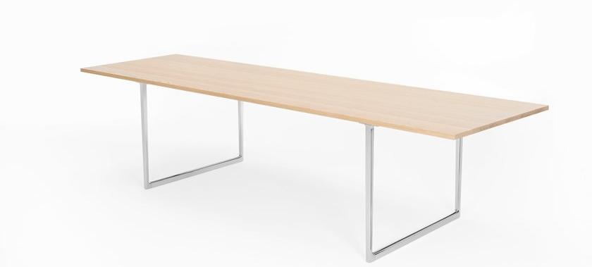 Pedrali Прямоугольный стол из дуба и алюминия Toa sun-id-1476013 - Вид №1