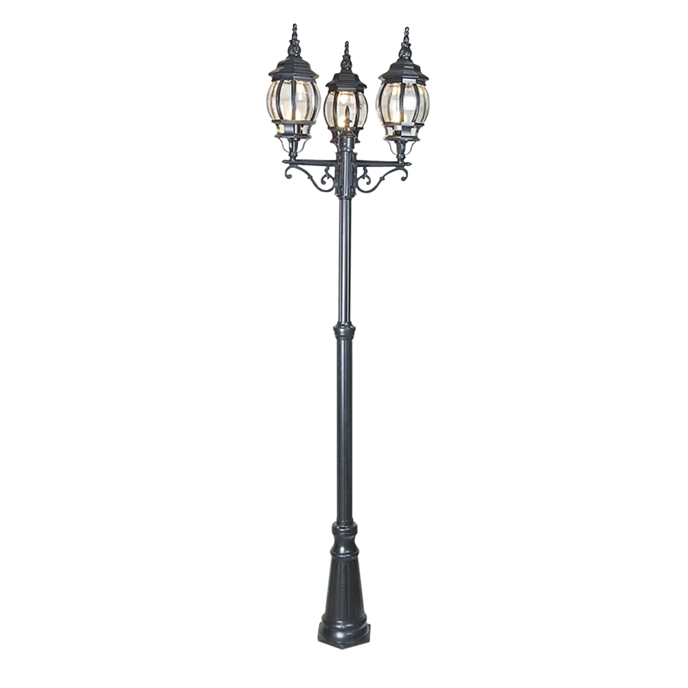 Столб уличный Elektrostandard «Classik» NLG99HL005, 3хЕ27х100 Вт, IP33, цвет чёрный 82000787 STLM-2003195 Santreyd 