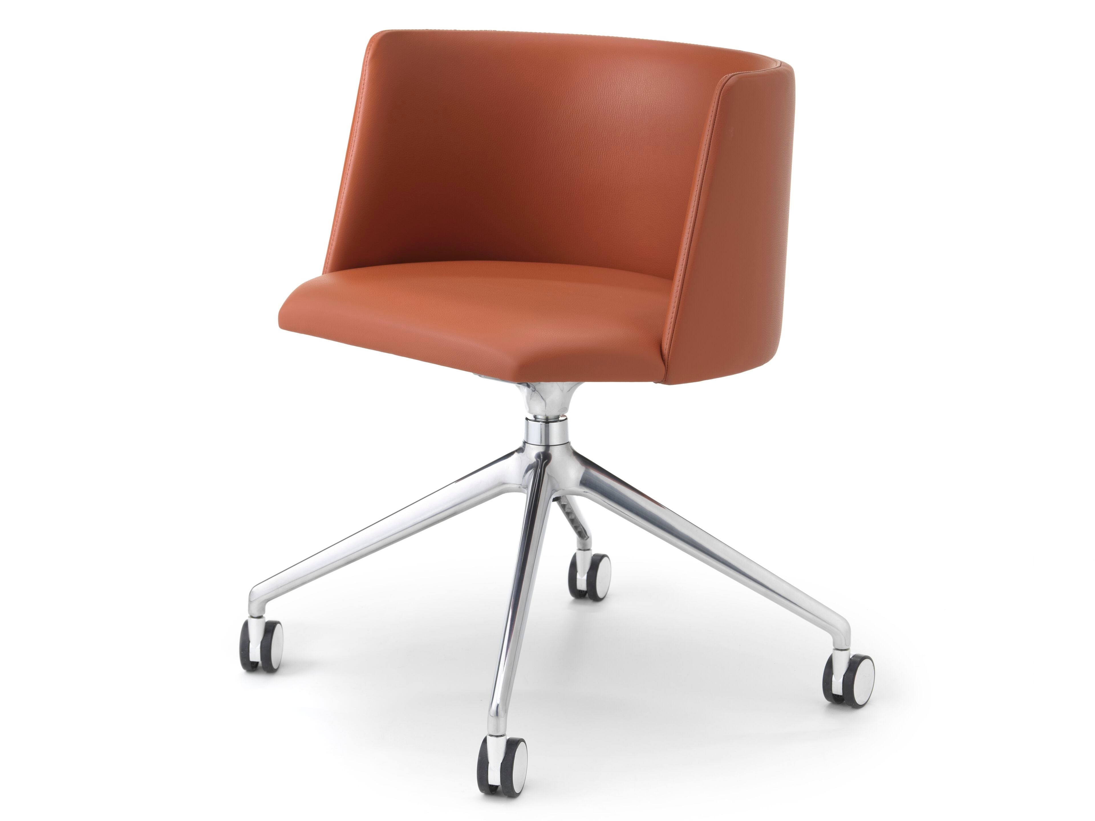 Кожаный поворотный операционный офисный стул с колесами SITIA Pergy ARCH-00049450 - Вид №1