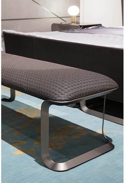 Turri Мягкая кожаная скамейка Milano sun-id-1390202 - Вид №1