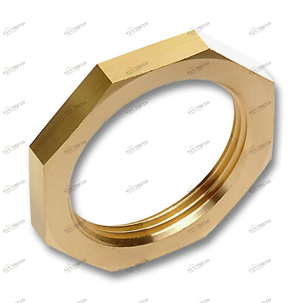 291114R SANHA 911 контргайка, латунь 1/4  SW 22 мм 