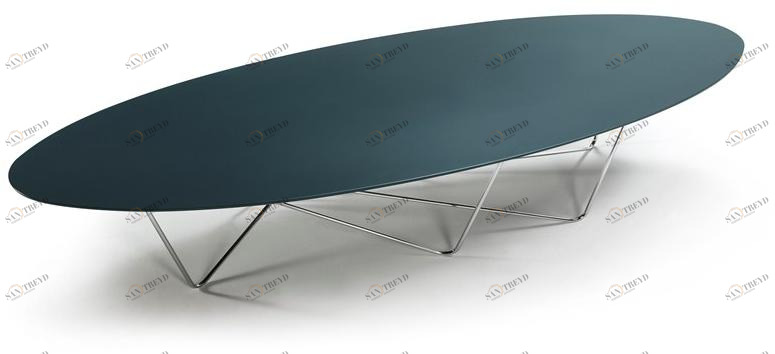 Kendo Mobiliario Низкий овальный лакированный журнальный столик sun-id-1460875