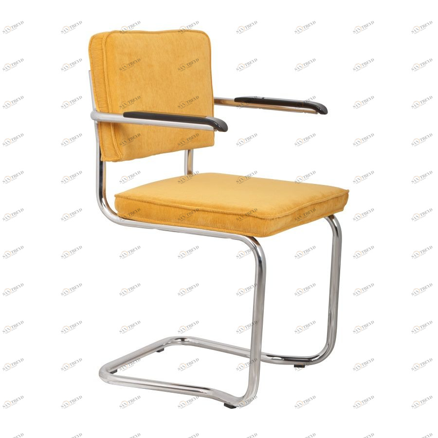 Кресло Ridge Kink Rib желтое Zuiver 1200053