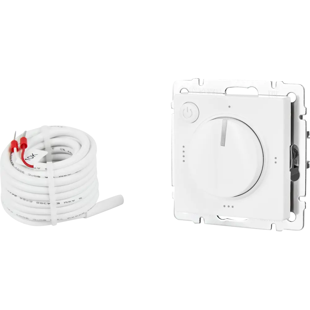 Терморегулятор для теплого пола Werkel W1151101 электромеханический 3500 Вт цвет белый STLM-2113878 - Вид №3