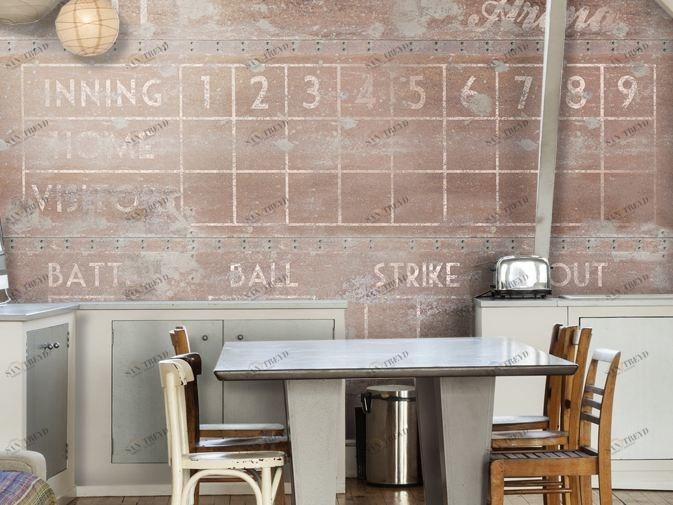 GLAMORA Виниловые обои с эффектом стены Wall script sun-id-1364084