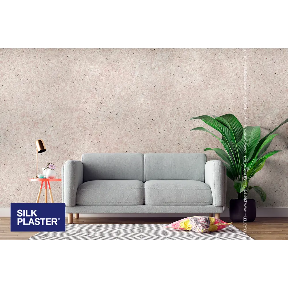 Жидкие обои SILK PLASTER Absolute А404 Сиренево-розовый 1.1 кг 82736084 STLM-0035106 - Вид №3