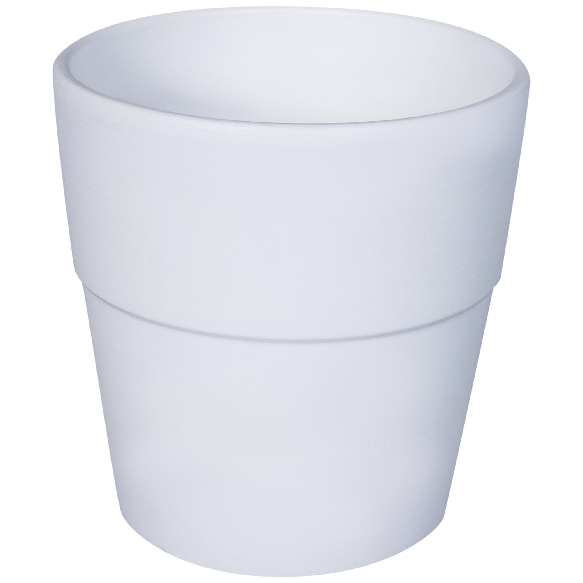 18876191 Кашпо ø12 h12 см v0.85 л керамика белый Уайт Santreyd 