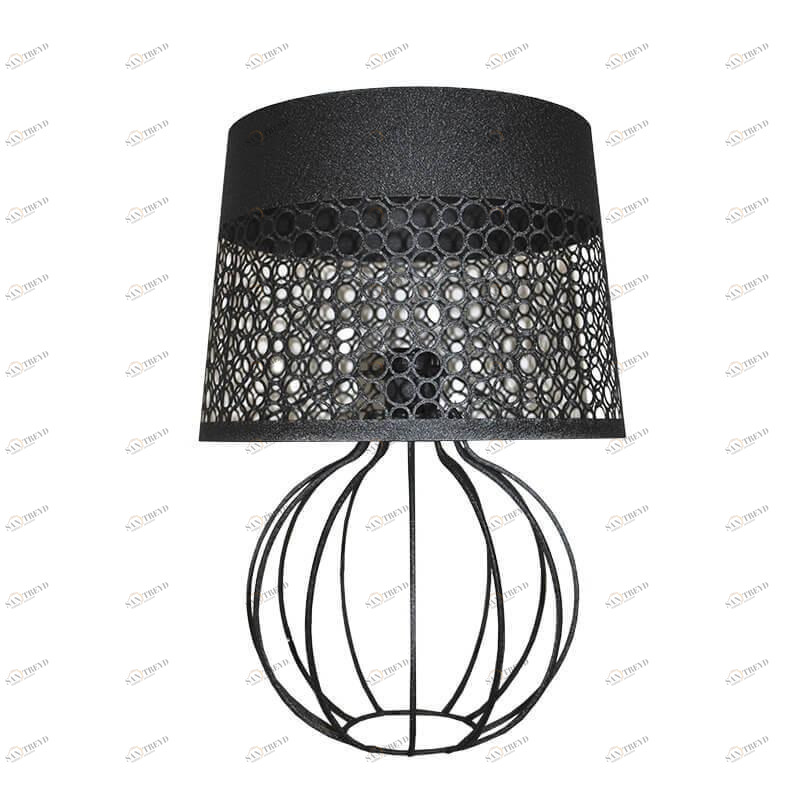 Лампа настольная черная Seven Fires "Карвед" 39103.04.80.01B SEVEN FIRES КАРВЕД 00-3907818 Черный 