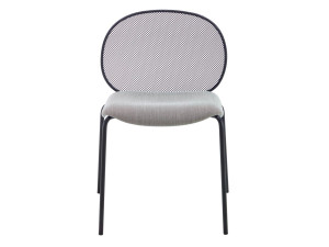 Стальной стул с мягким сиденьем