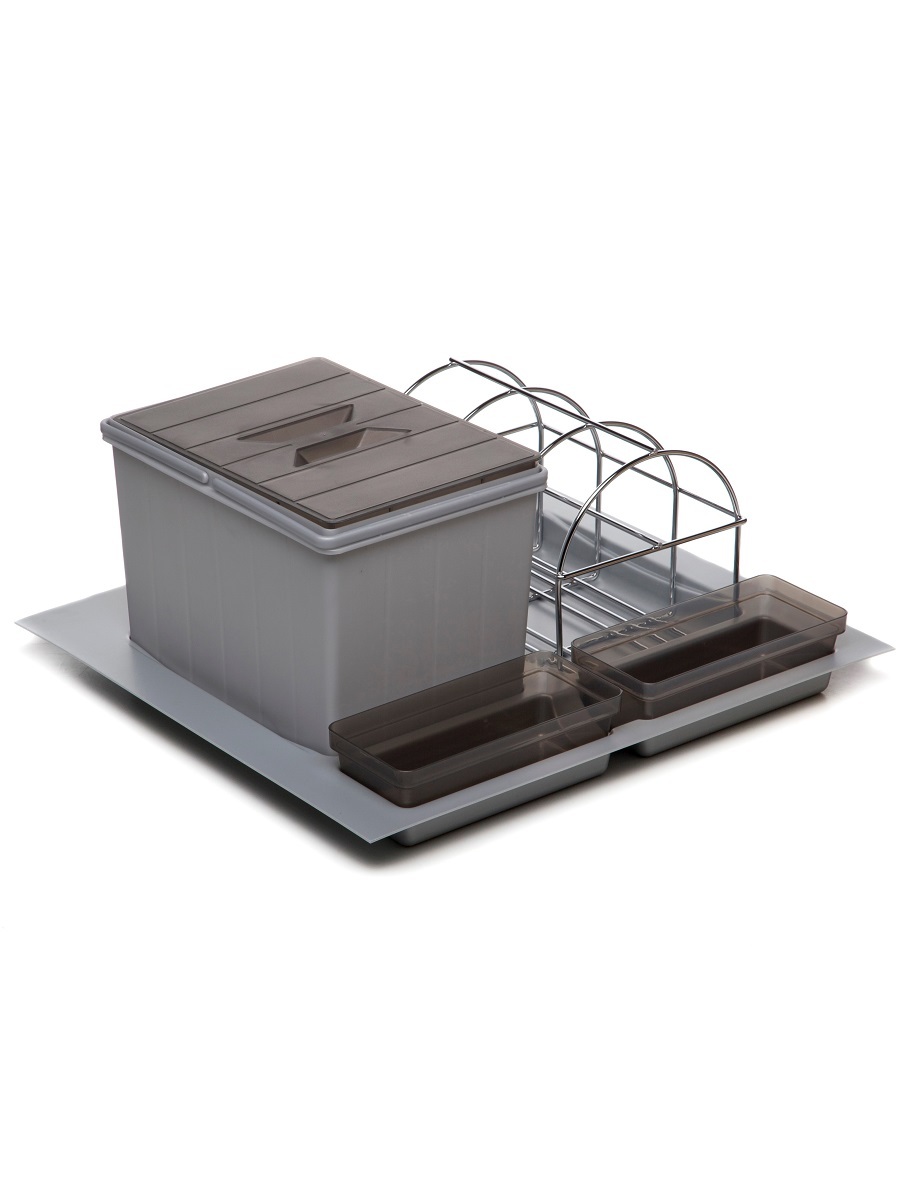 Система сортировки мусора Omega Duet 600/12 Metallic Grey NAVAKO 10104