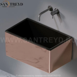 L112260 Подвесная раковина настенная прямоугольная A. e T. Italia Tower