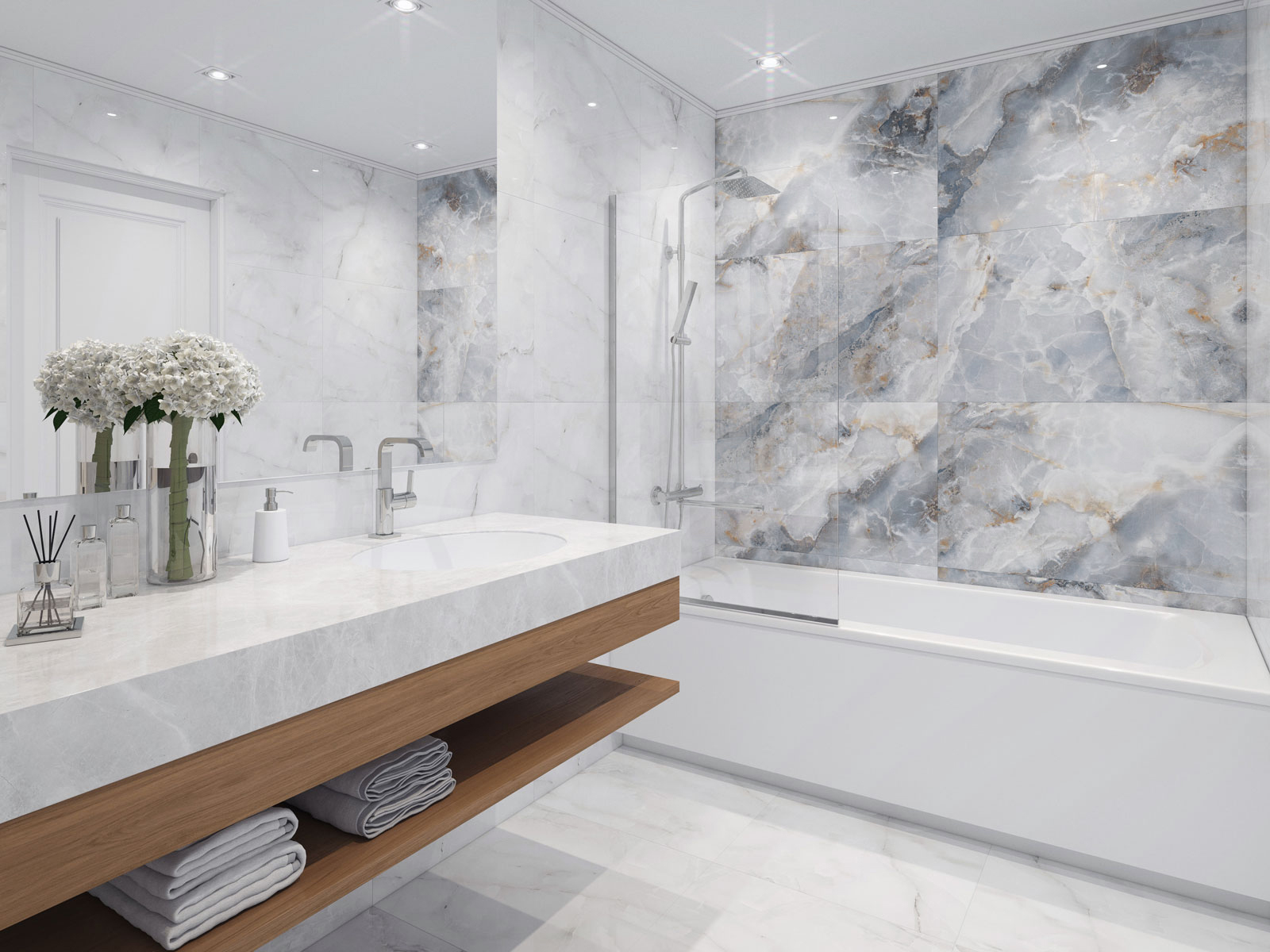 Звездное сияние Palacio: керамогранит под оникс STP-ST494 INCOLOR - Вид №3