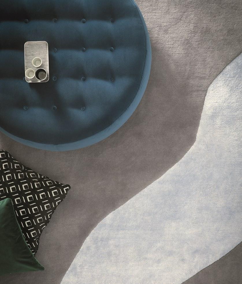 Bodema Прямоугольный шерстяной коврик ручной работы Water sun-id-1505322 - Вид №1