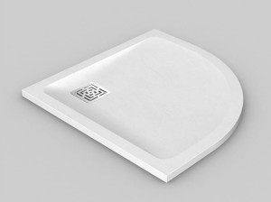 Угловой нескользящий поддон для душа из композитного материала