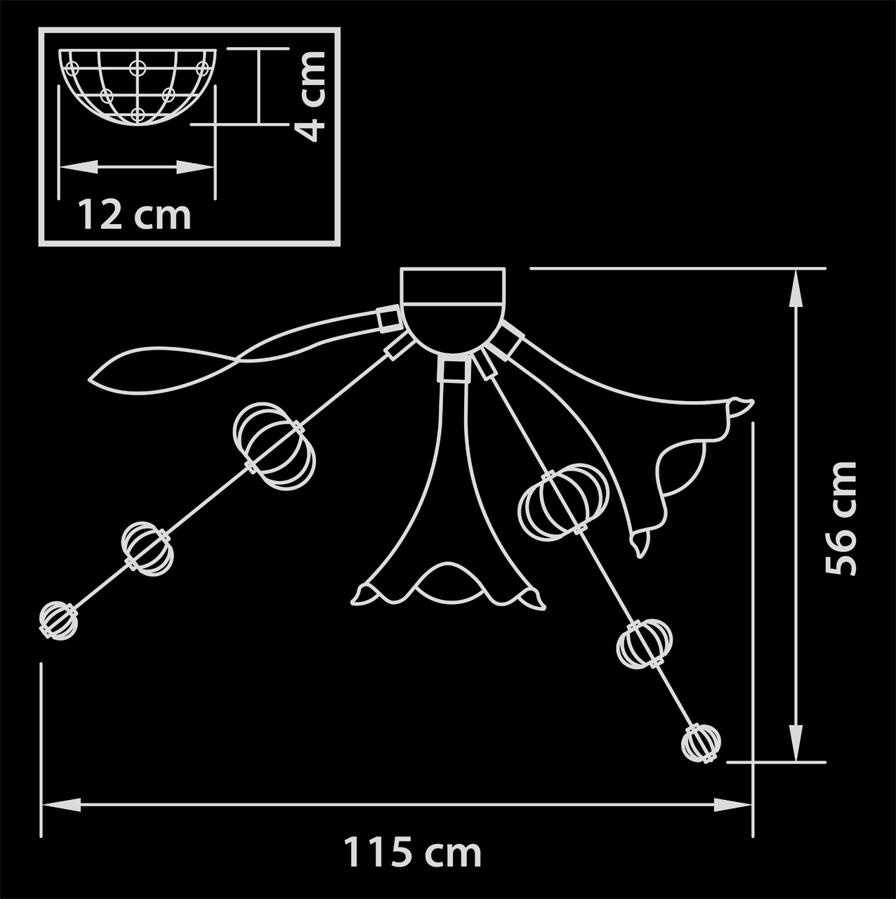 Подвесная люстра Lightstar Celesta 893121 LIGHTSTAR ДИЗАЙНЕРСКИЕ, CELESTA 057541 Голубой  - Вид №1