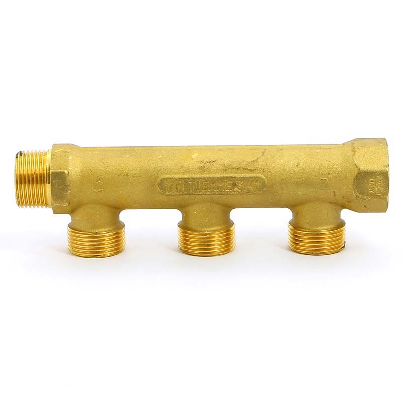 Коллектор НВ 3/4" TIEMME 3 выхода 3/4"ЕК 50мм 1910017 - Вид №1
