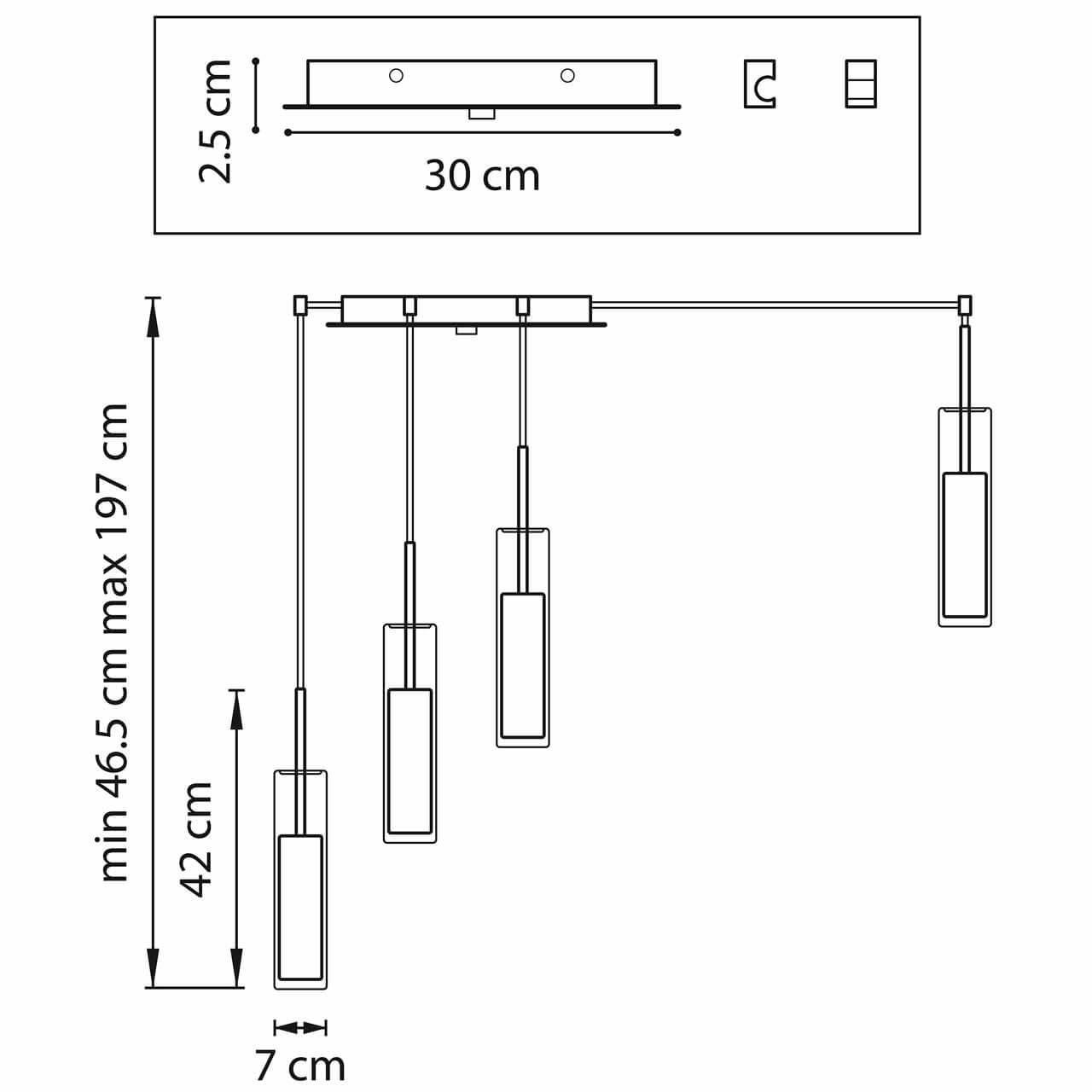 Подвесная люстра Lightstar Cilino 756067 LIGHTSTAR ДИЗАЙНЕРСКИЕ, CILINO 118164 Черный  - Вид №2