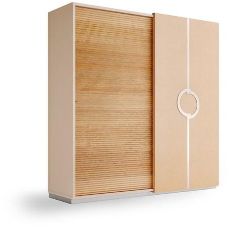 Caroti Деревянный шкаф в современном стиле с раздвижными дверцами и ящиками с зеркалом. Concept Art.1 - plateau - Вид №1