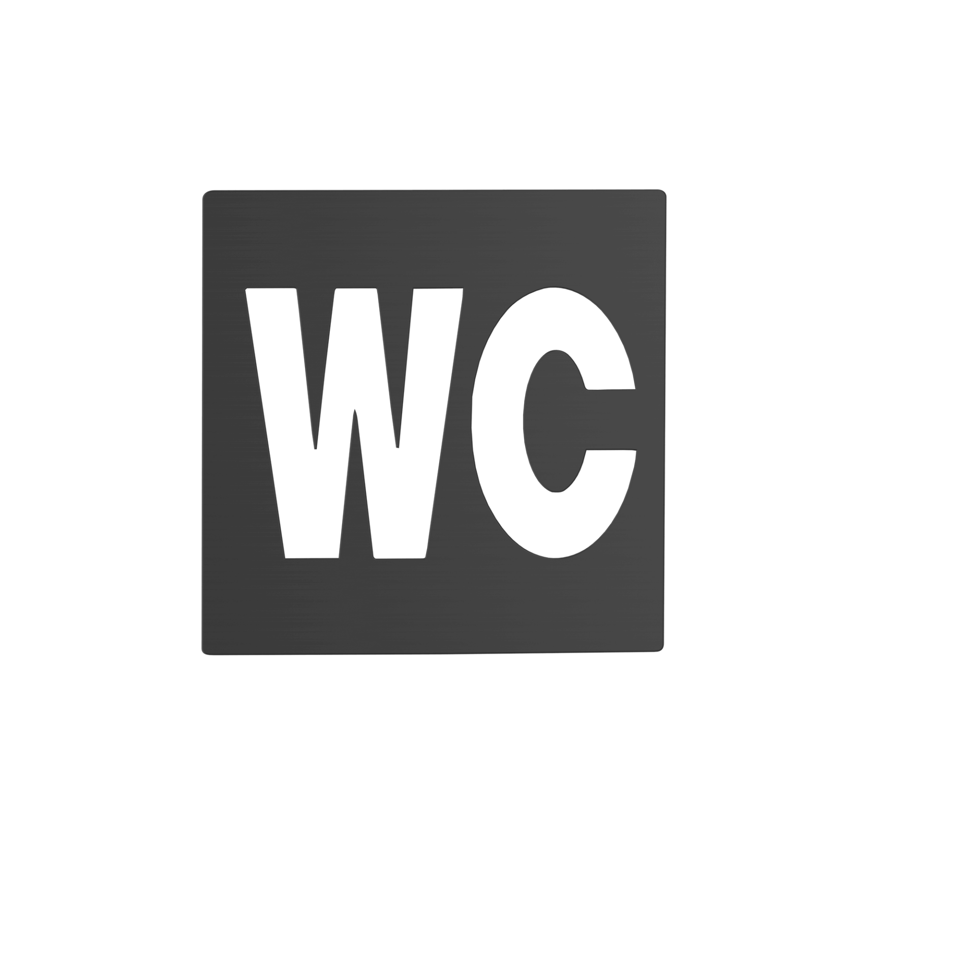 A885-N_WC Знак из нержавеющей стали «WC» Duten 