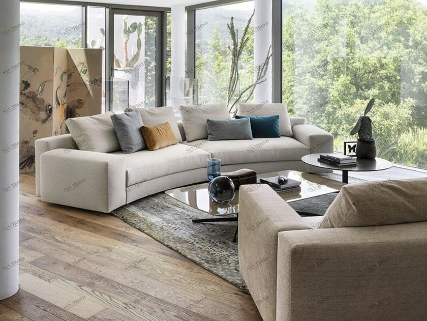 Lema Изогнутый модульный диван из ткани sun-id-1422771