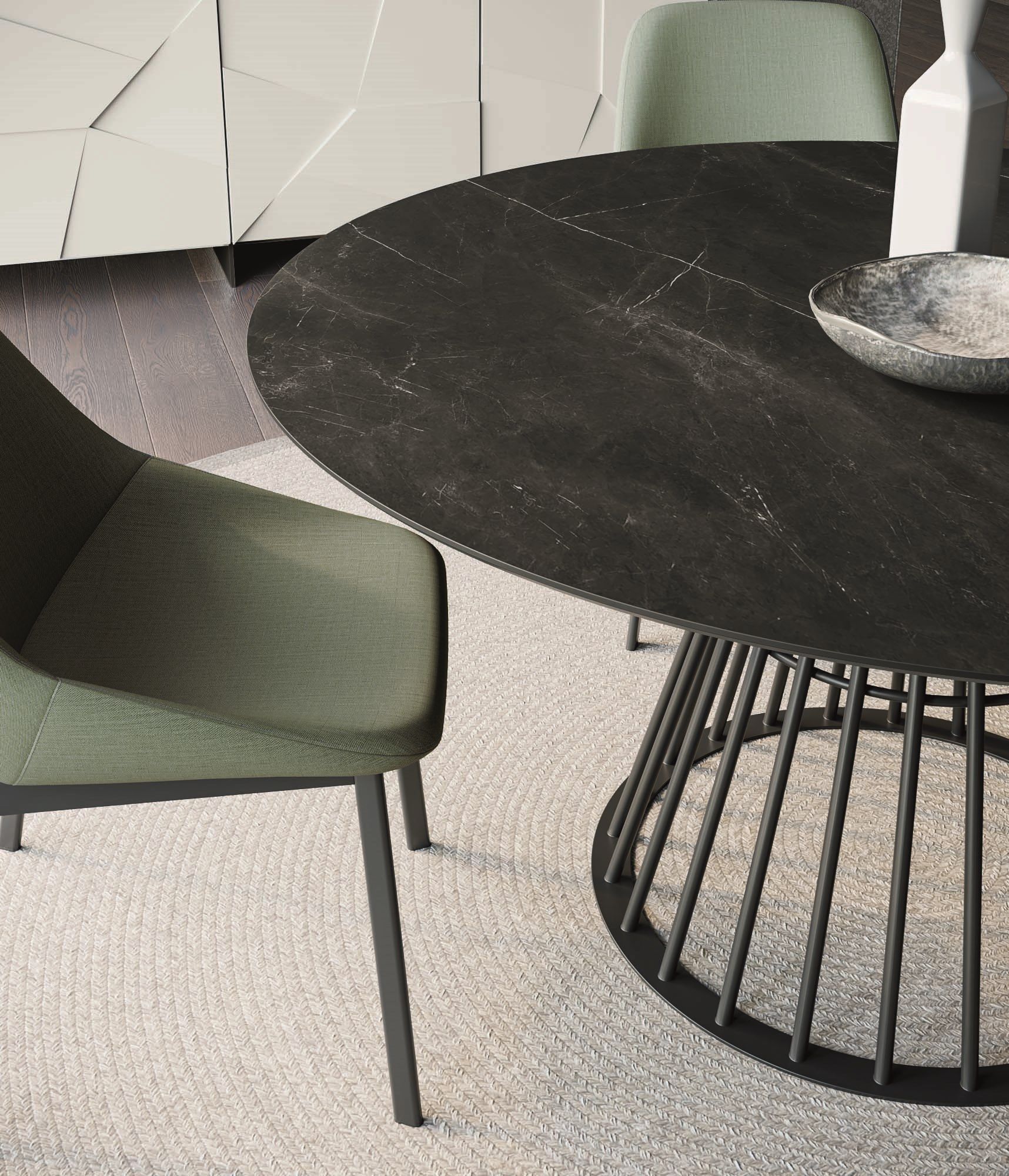 Круглый стол из керамогранита Dall'Agnese бомбардировщик ARCH-00086759 - Вид №3