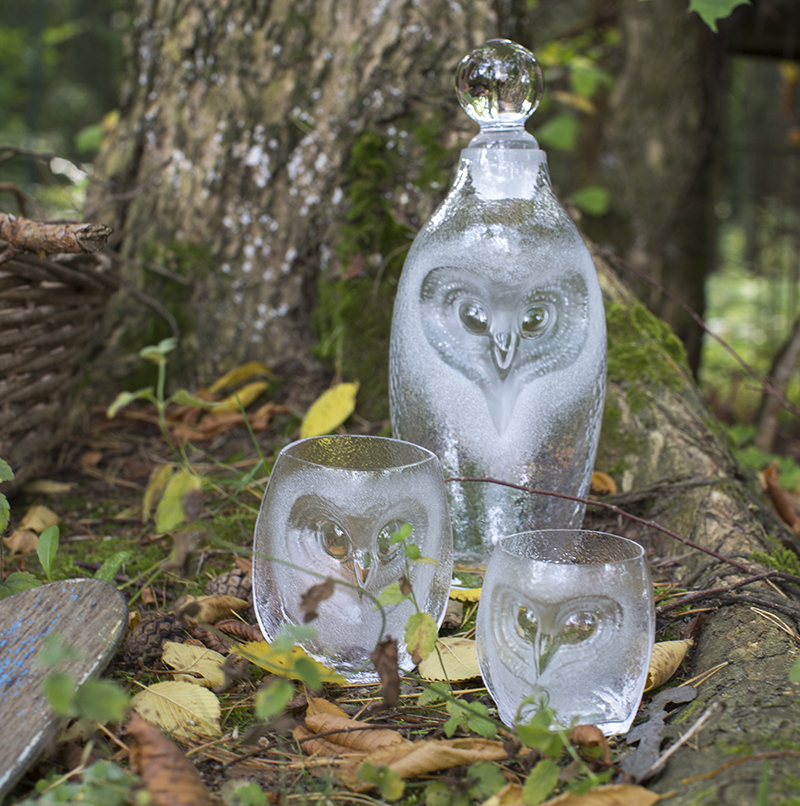 42042 Стакан из прозрачного хрусталя "Сова" (малый), 75 мм. Maleras  - Вид №2