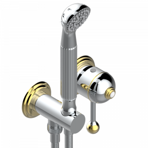 U1S-6561B Trim only for wall mixer with complete handshower on hook Thg-paris Sully Хром/золото