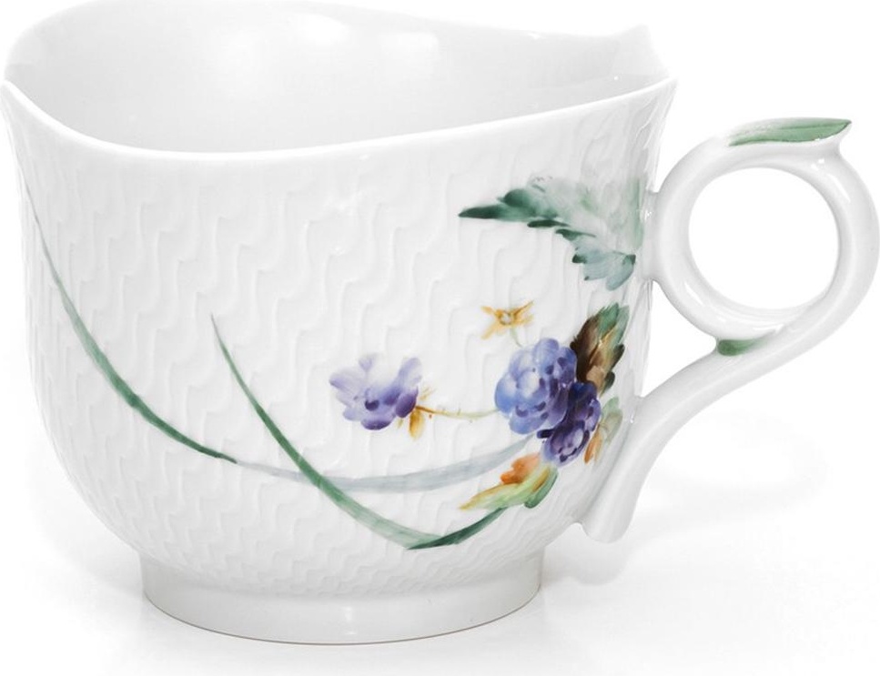 73476 Meissen Чашка для завтрака 300мл "Игра волн, рельеф, дикая флора" Фарфор 