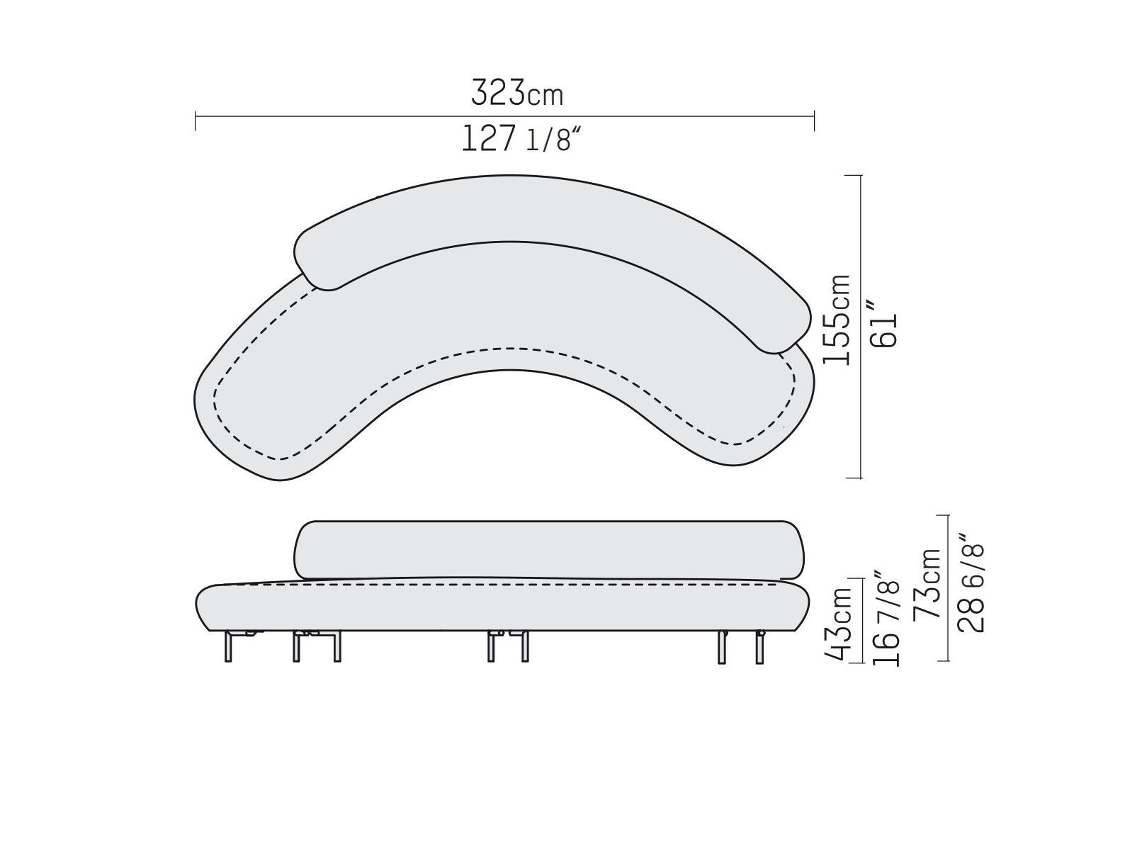 Изогнутый диван из ткани Piet Boon ELLA living ARCH-00129539 - Вид №3