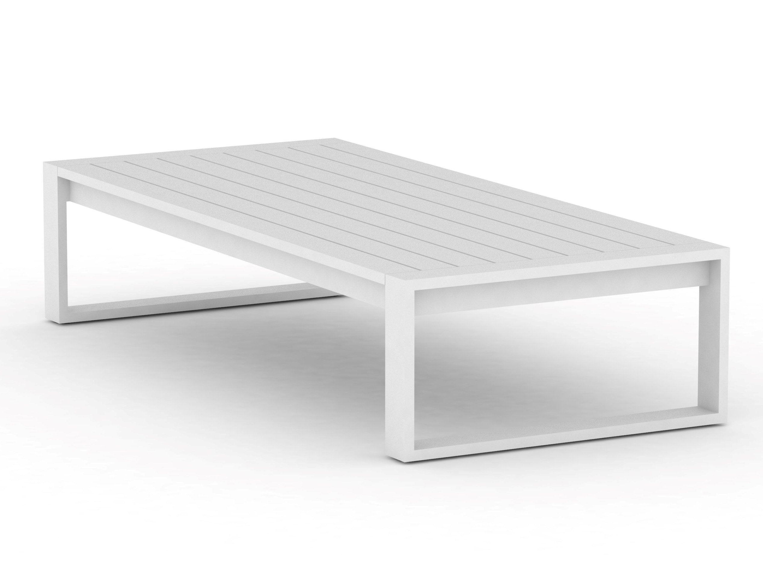 Прямоугольный алюминиевый журнальный столик с порошковым покрытием Case Eos ARCH-00101381 - Вид №3