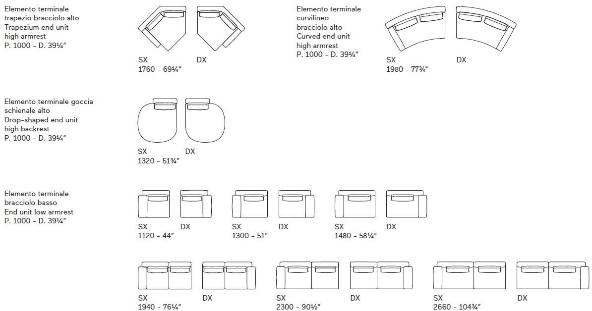 Lema Модульный кожаный диван с шезлонгом sun-id-1516449 - Вид №4