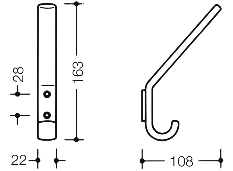 477.90B070 крючок для одежды HEWI Edition matt | Polyamid  - Вид №16