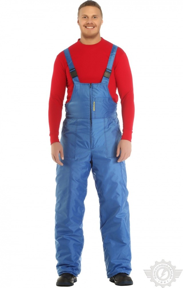 63745 Костюм "Эксперт-К" зимний ткань "Оксфорд" василек  Зимняя спецодежда  размер 52-54/182-188  - Вид №16