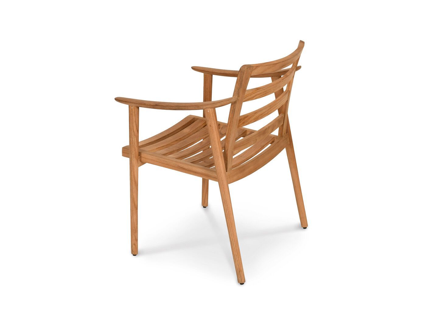 Стул для сада из тикового дерева с подлокотниками FISCHER MÖBEL Keno ARCH-00014488 - Вид №1