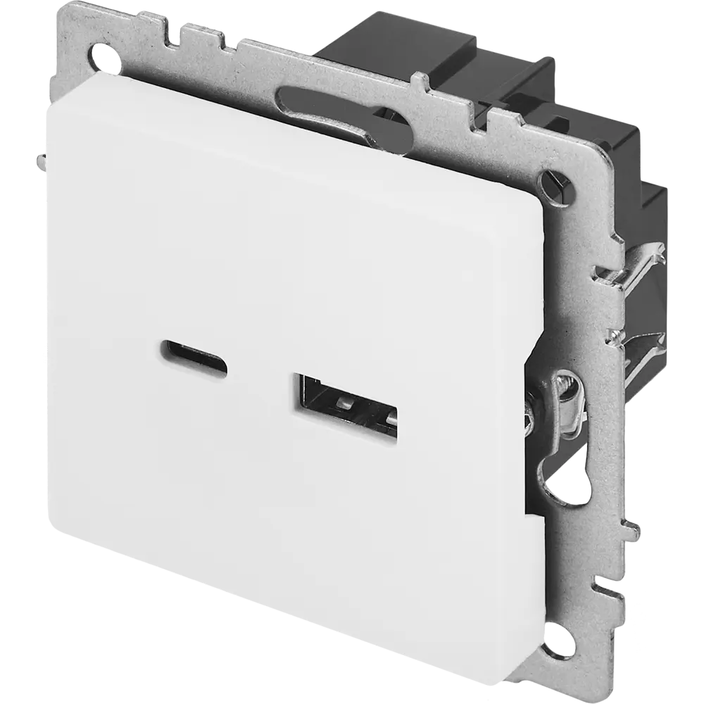 USB-розетка IEK Brite для скрытого монтажа 87761519 STLM-1353843 - Вид №1
