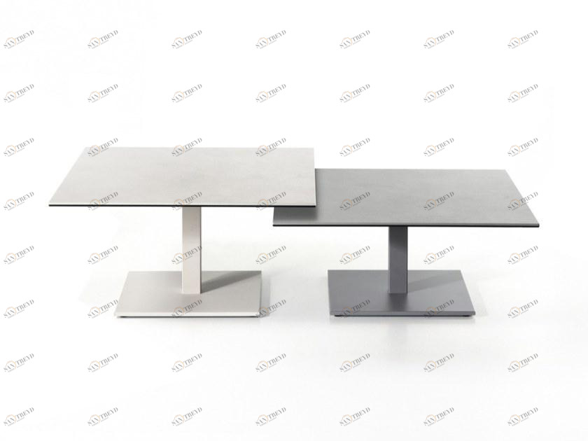 MOBLIBERICA Низкий квадратный керамический журнальный столик Dado sun-id-1378161