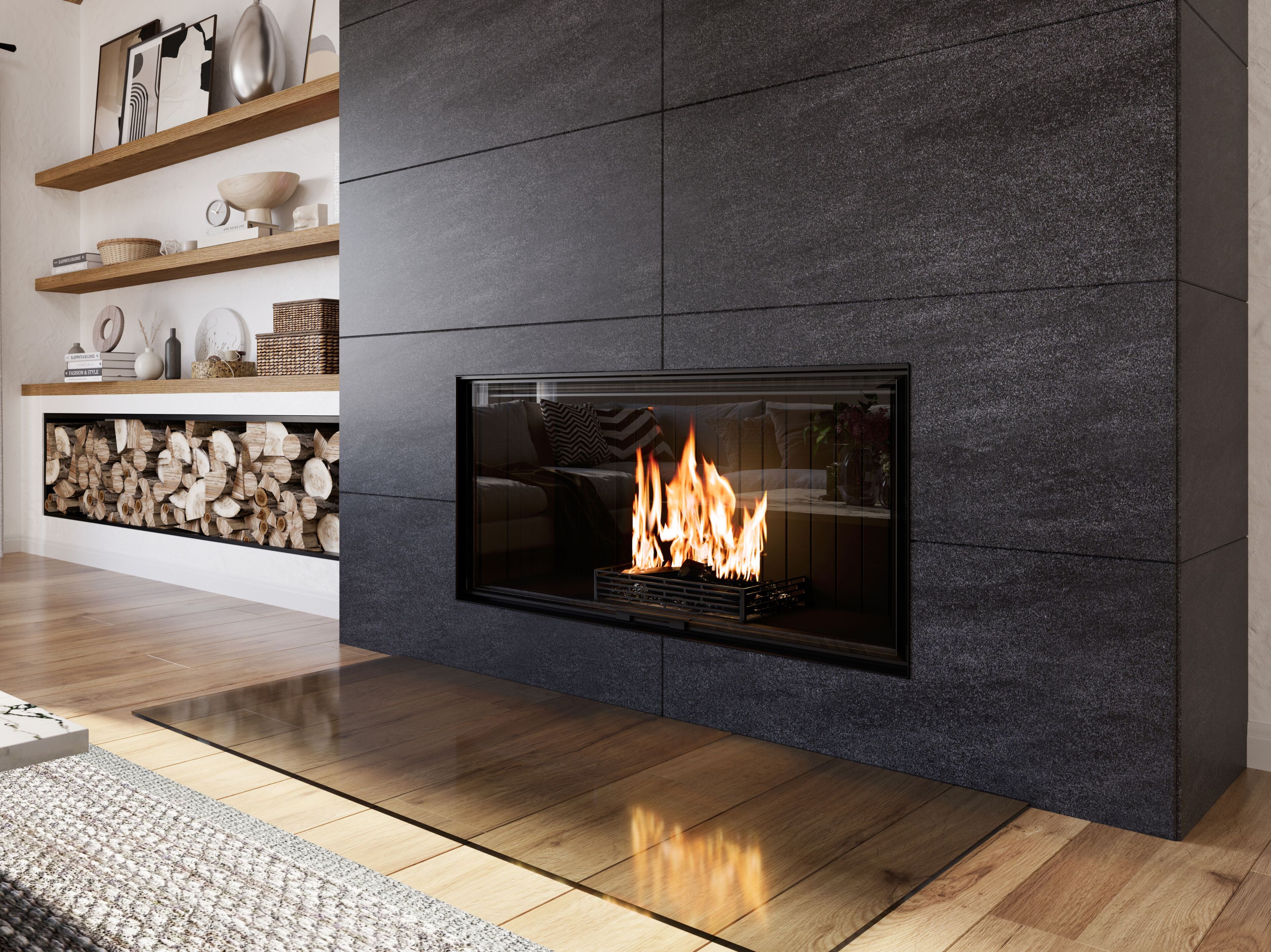 Стальной дровяной камин RÜEGG Скрипка ARCH-00087294